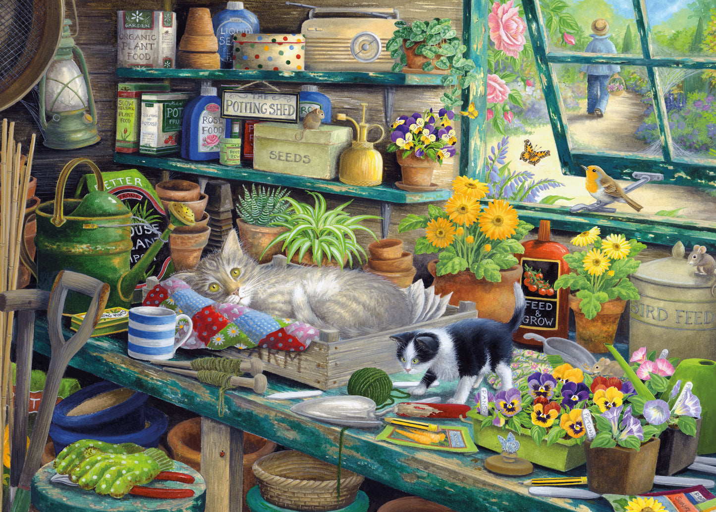 Cats Hideaway 1000 Piece Jigsaw Puzzle