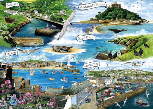 Cornwall Montage 1000 Piece Jigsaw Puzzle