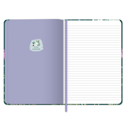 RSPB White Blossom Stationery - Softcover Notebook - Bluebells & Thyme