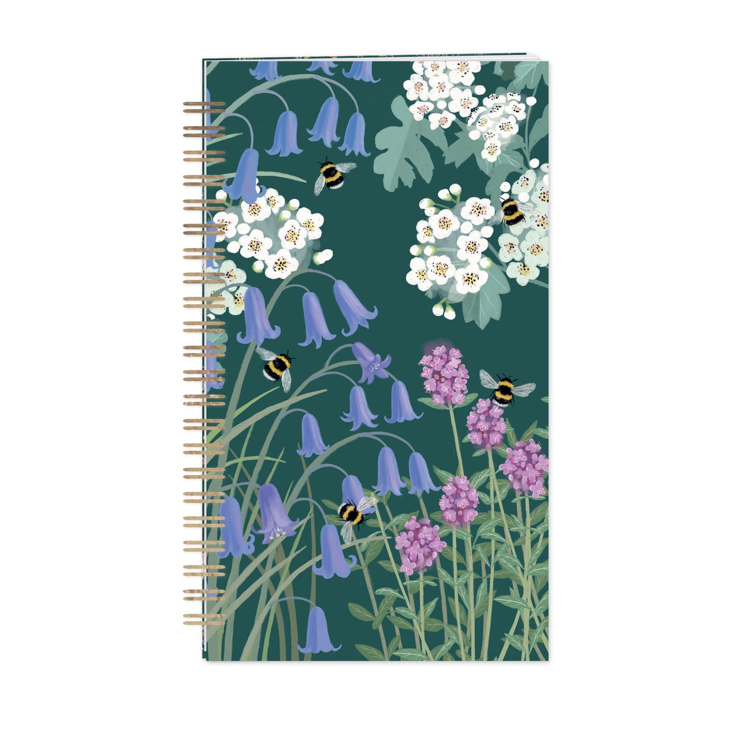 RSPB White Blossom Stationery - Password Book - Bluebells & Thyme