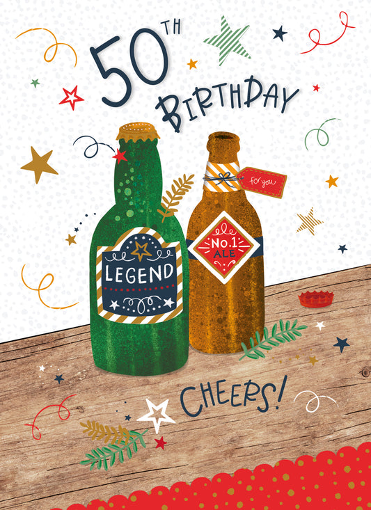 Age to Celebrate - 50 - Birthday Beers