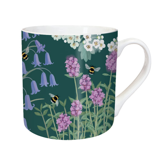 RSPB White Blossom - Tarka Mug - Bluebells & Bees