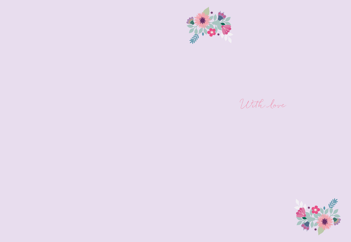 Mothers Day Card - Floral Heart