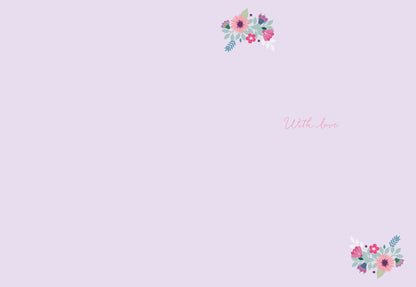 Mothers Day Card - Floral Heart