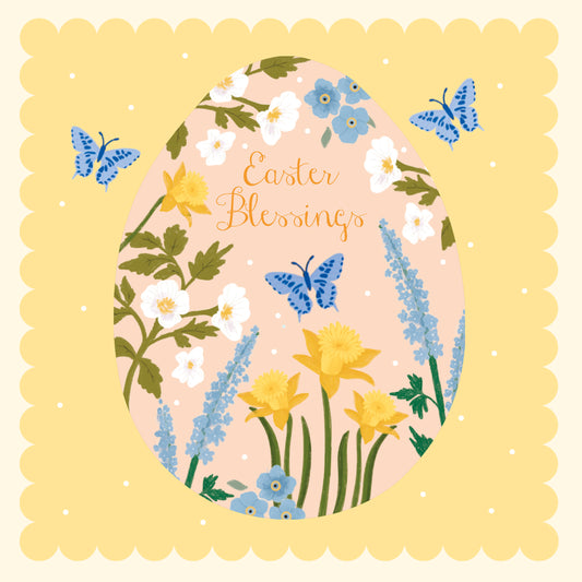 Easter 5 Card Pack - Floral Egg