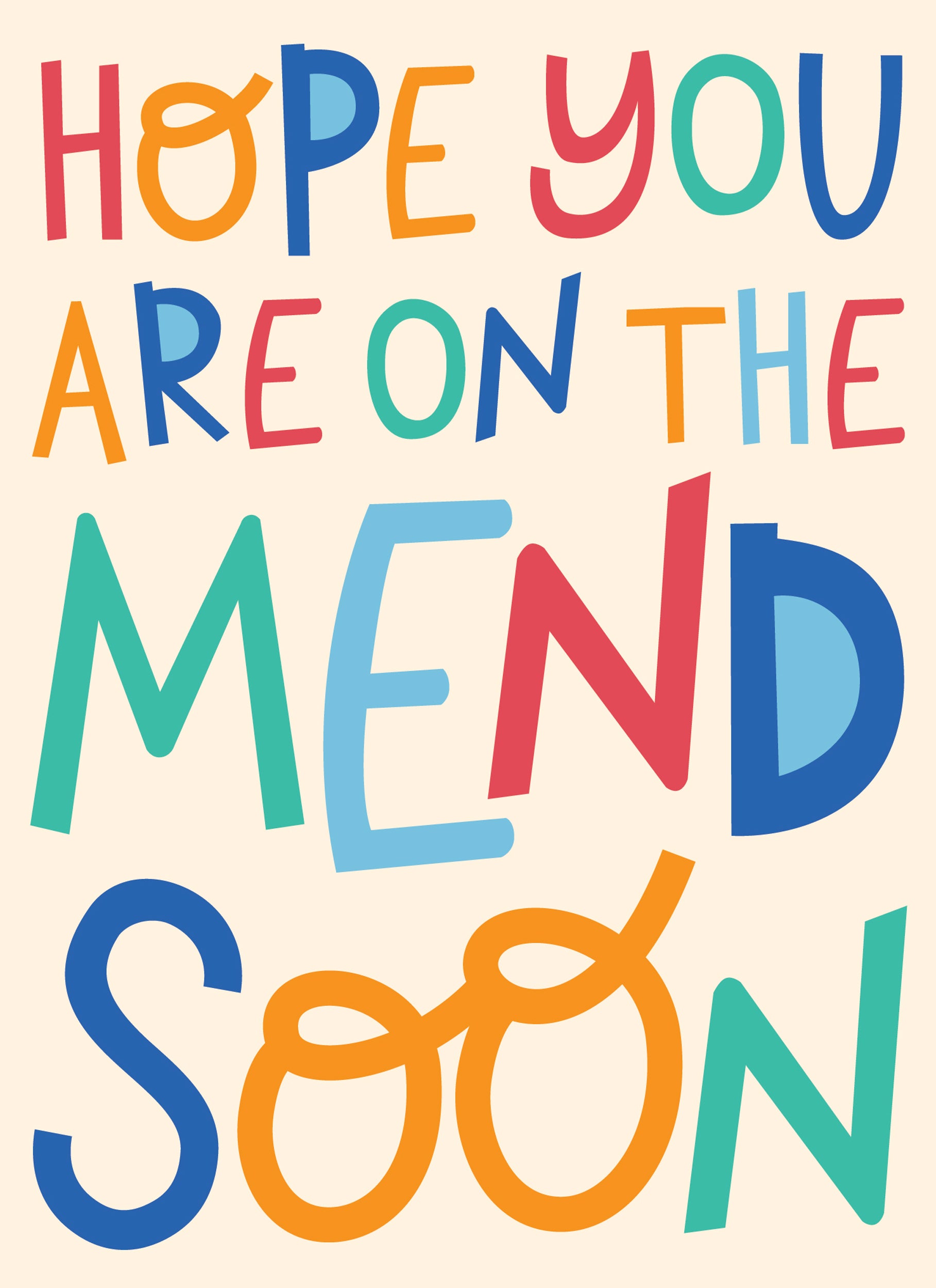 Get Well Soon Card - On the Mend – Otter House