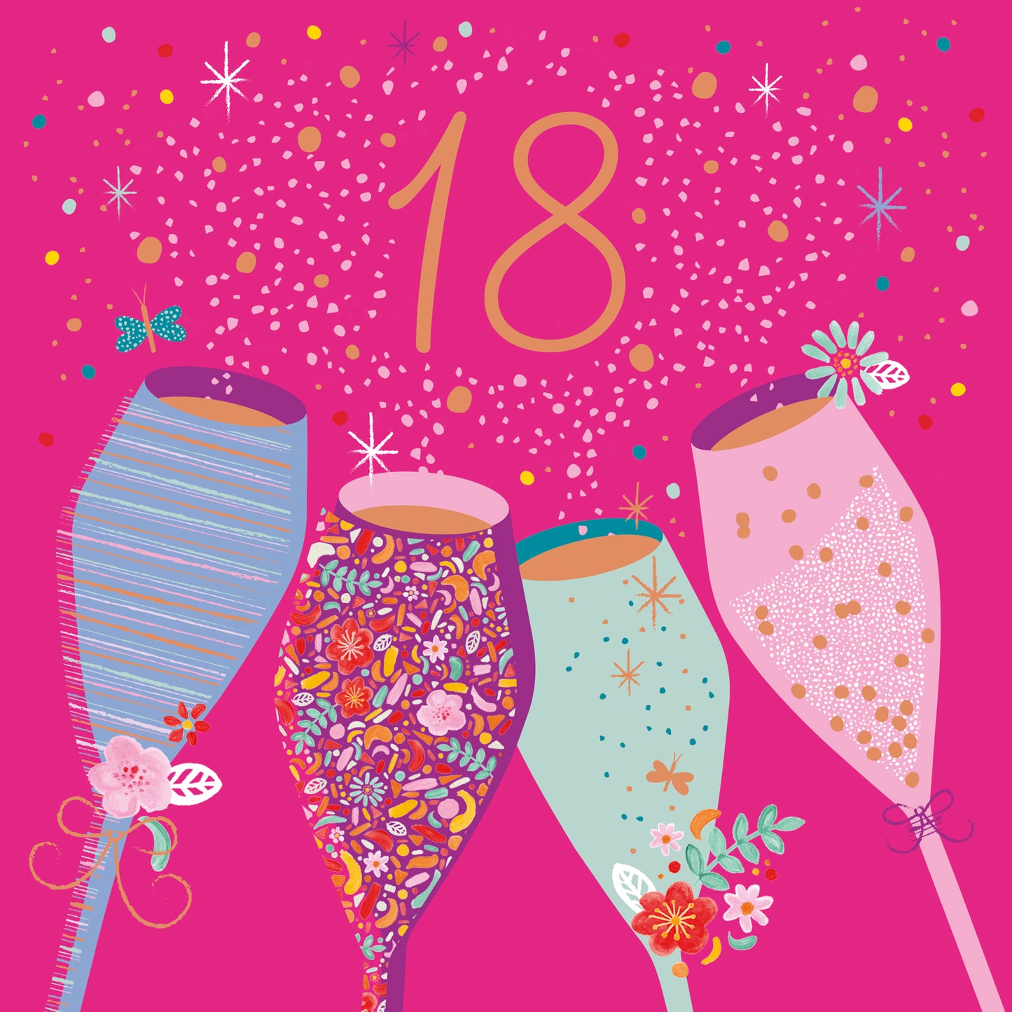 Age to Celebrate - 18 - Glasses