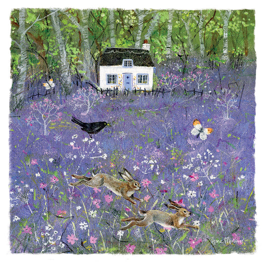 Country Lanes Card - Forest Hares