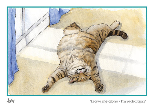 Alison's Animals Card - I'm Recharging