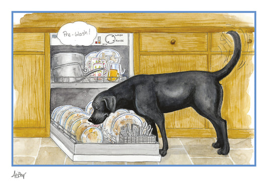 Alison's Animals Card - Pre-Wash