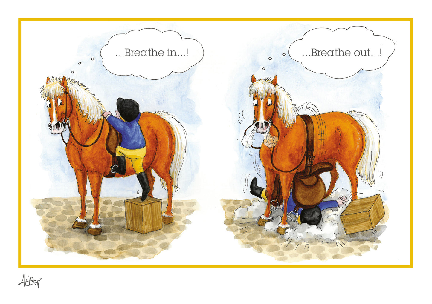 Alison's Animals Card - Breathe In... Breathe Out