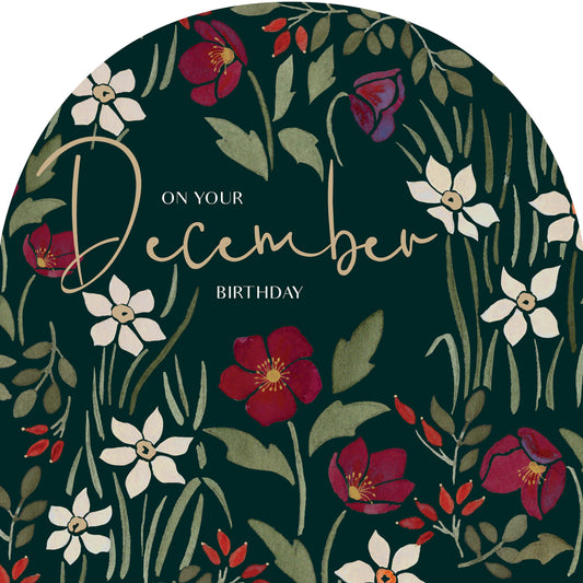 Birthday Blooms Card - December