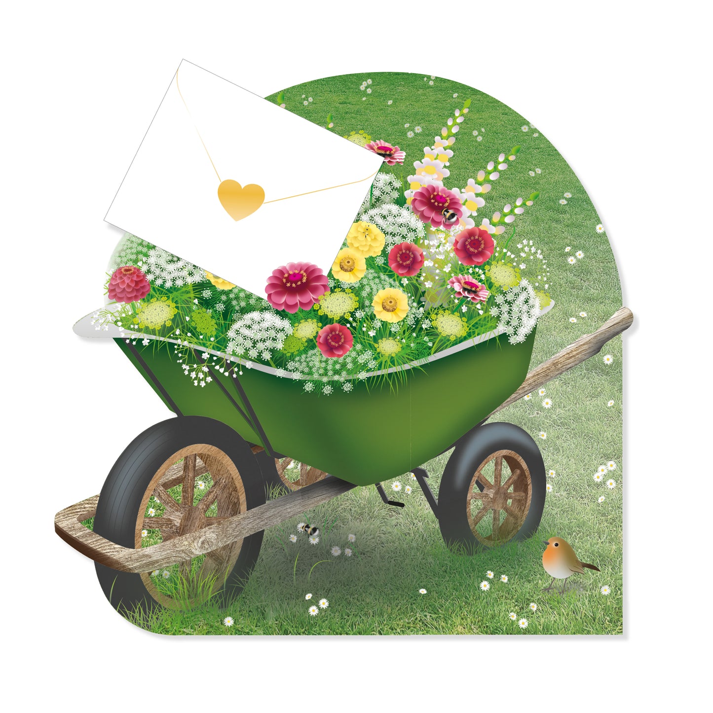Floral Wheelbarrow Special Delivery Card