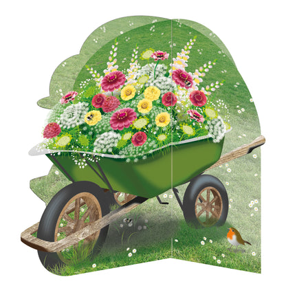 Floral Wheelbarrow Special Delivery Card
