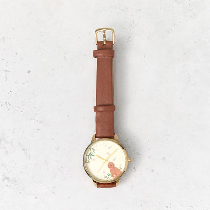 Cute Dog Watch – Cartoon Puppy Design Wristwatch with Adjustable Strap
