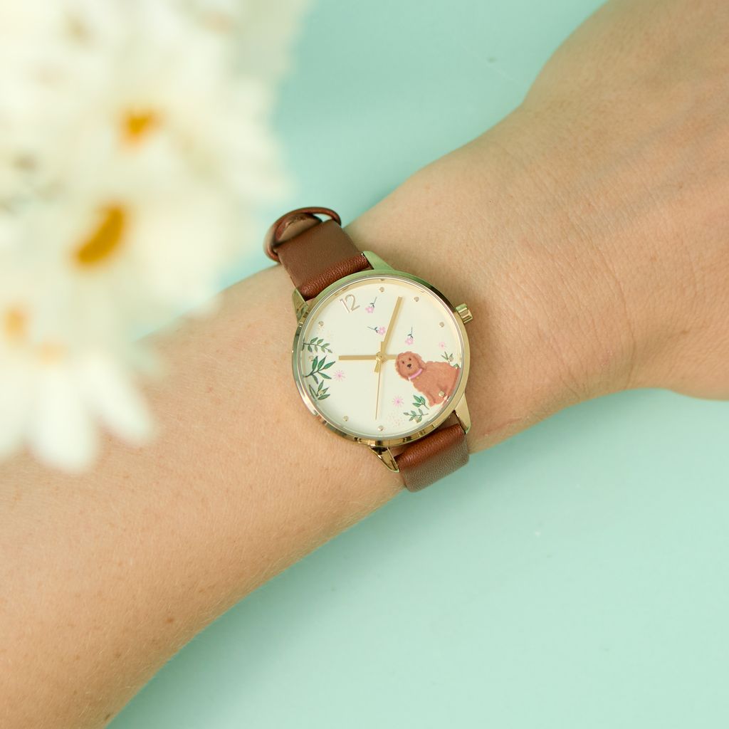 Cute Dog Watch – Cartoon Puppy Design Wristwatch with Adjustable Strap