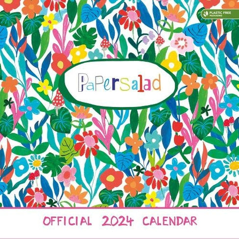 Paper Salad Wall Calendar 2024