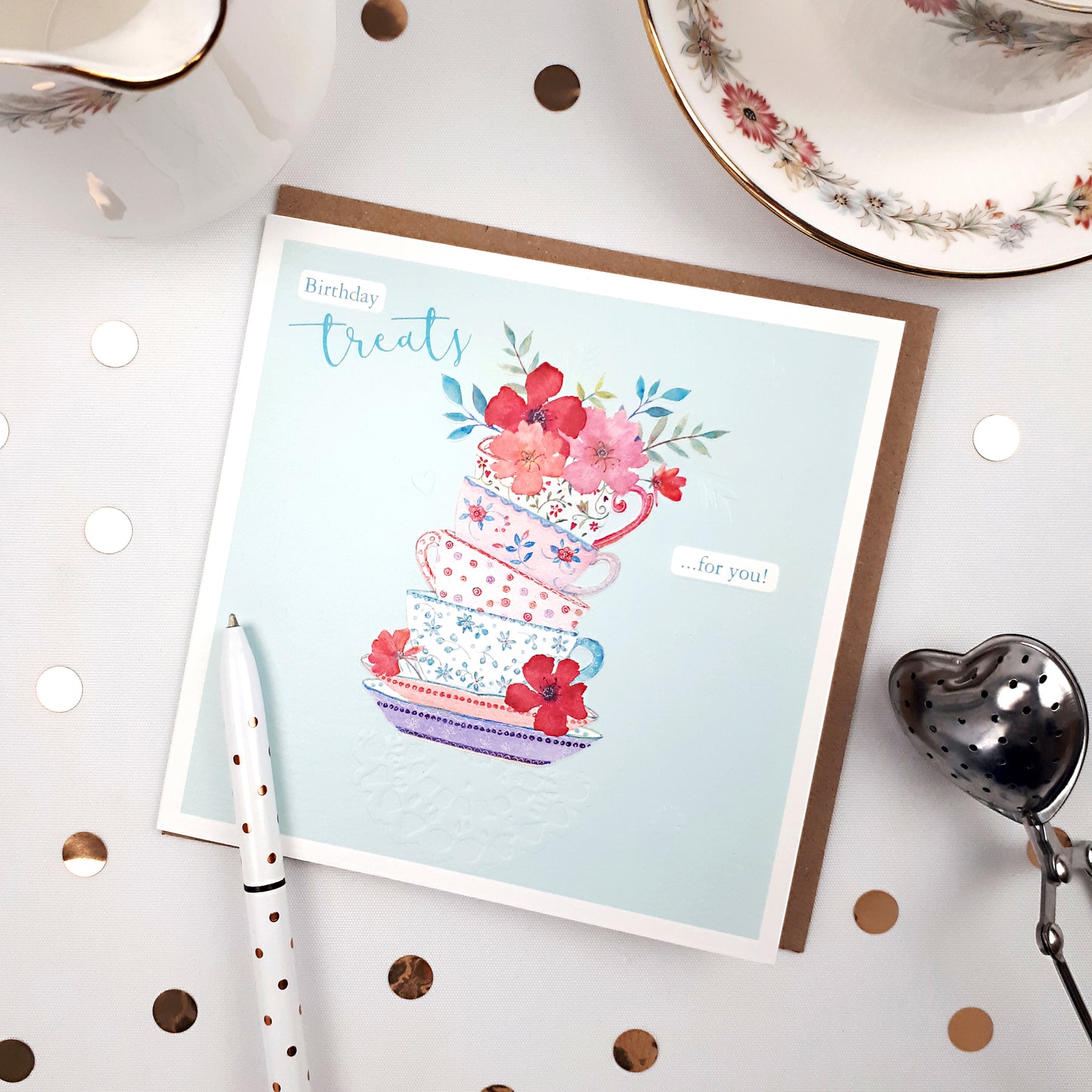 Say It With Flowers - Floral Teacups