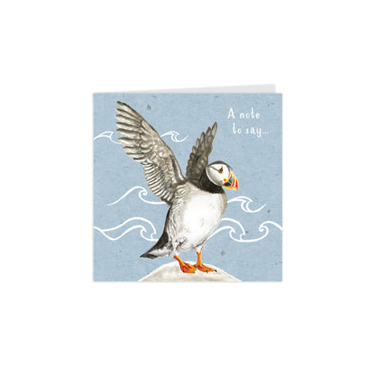 RSPB - In The Wild Stationery - (10 Cards) Square Notecard Pack - Water Birds