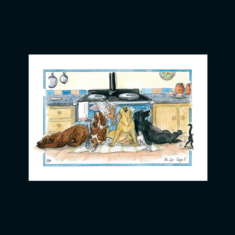 Alison's Animals Card - Aga saga (Splimple - 150x210mm)