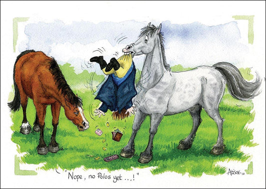 Alison's Animals Card - Nope, no Polos (Splimple - 150x210mm)