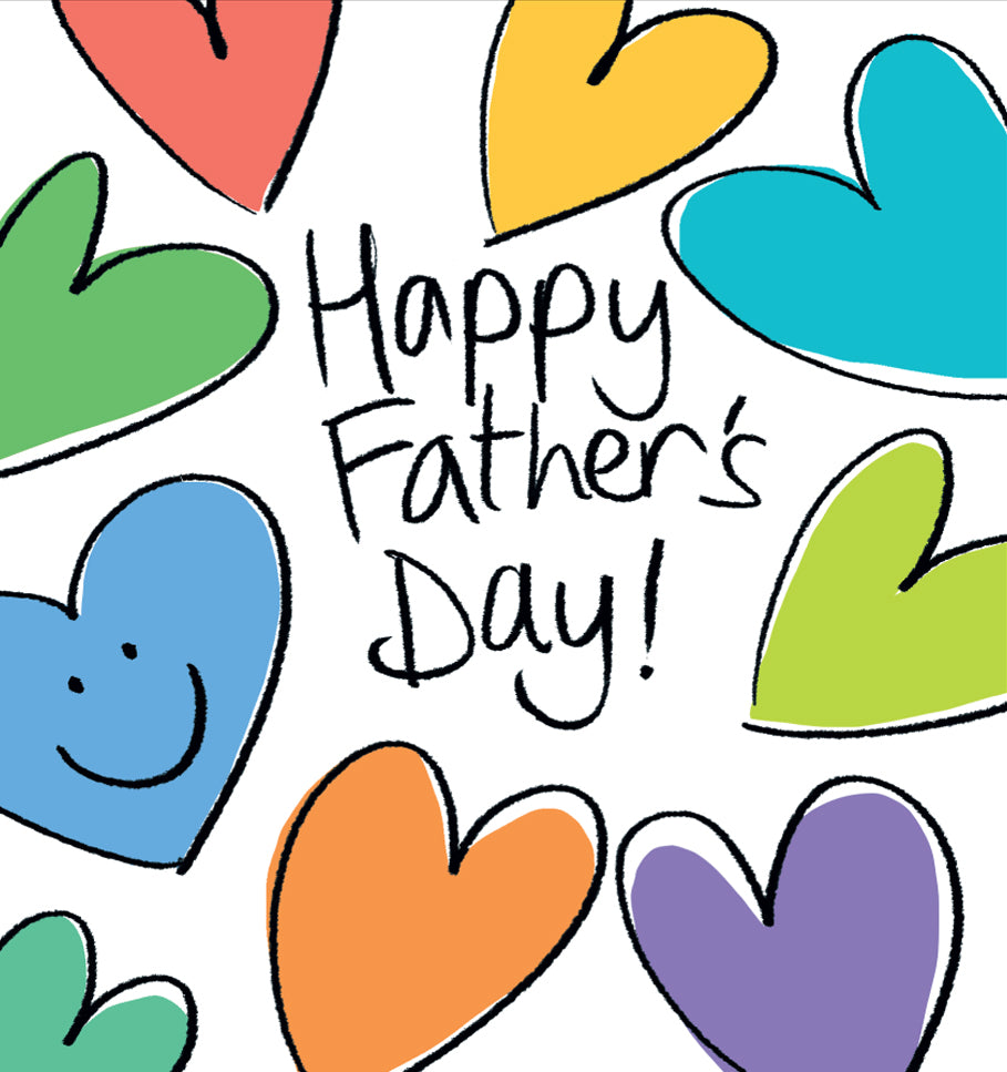 Fathers Day Card - Hearts