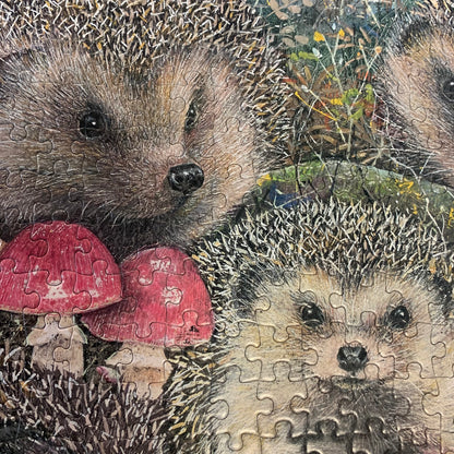 Woodland Hedgehogs - 1000 Piece Jigsaw Puzzle