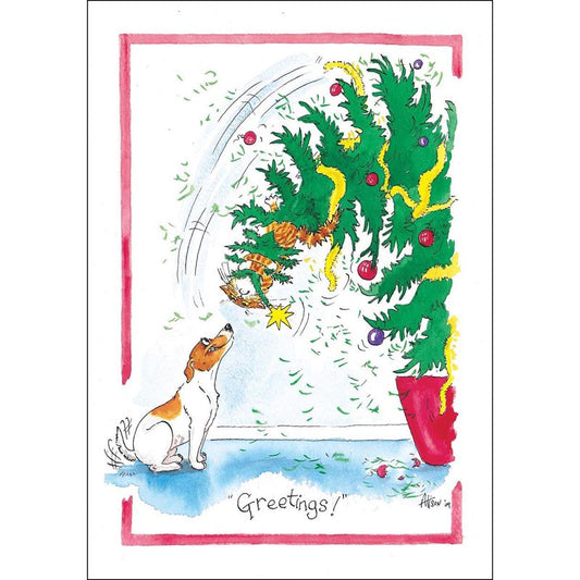 Alisons Animals Christmas Card (Single) - Greetings (Splimple)