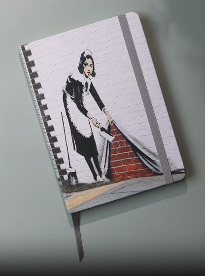 A5 Notebook Featuring Banksy's Artwork