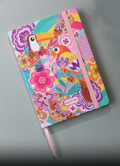 Birds and Flowers A5 Notebook