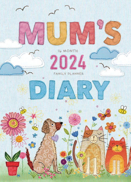 Mums Fabric Planner A5 Diary 2024