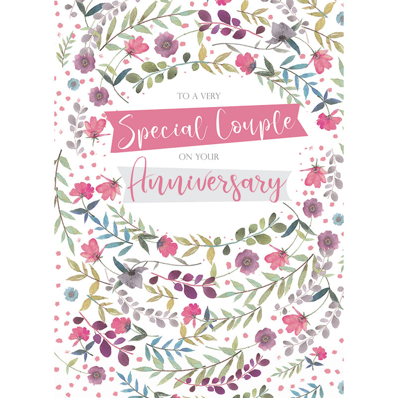 Anniversary Card - Anniversary Flowers (Special Couple)