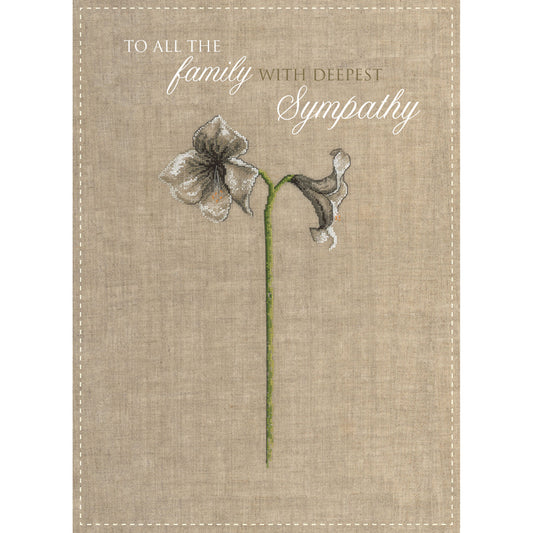 Sympathy Card - Deepest Sympathy (To All The Family)