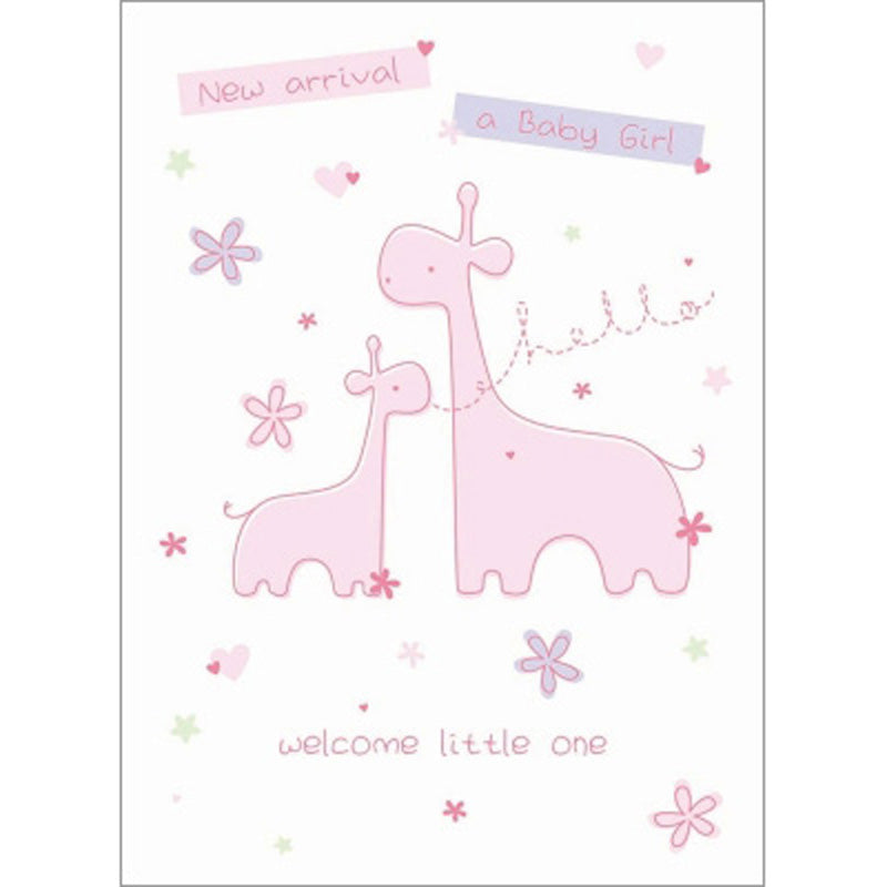 New Baby Card - Little Girl (Baby Girl)