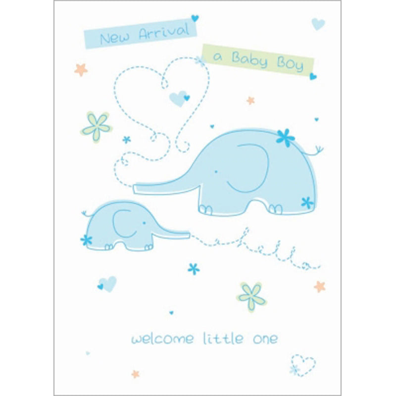 New Baby Card - Little Boy (Baby Boy)