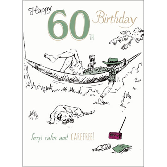 Young At Heart Card - 60 Male - Hammock Time