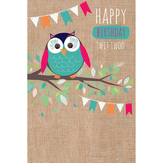 Dinkies Mini Card - Twit Twoo