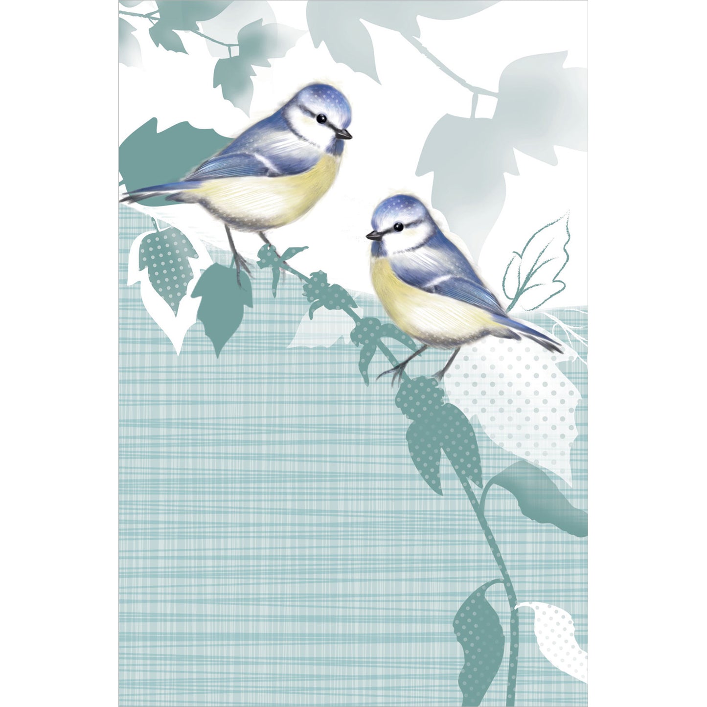 Dinkies Mini Card - Little Blue Tits