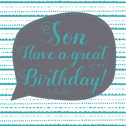 Family Circle Card - Birthday Text (Son)