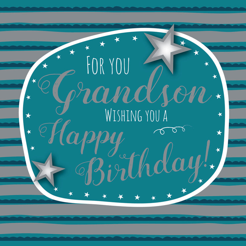 Family Circle Card - Birthday Text (Grandson)