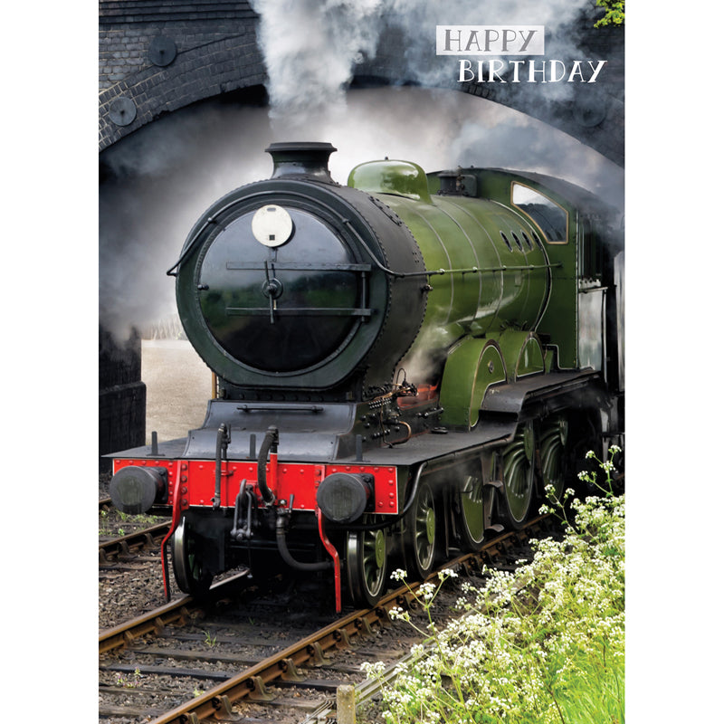 First Class Male Card - Steam Train