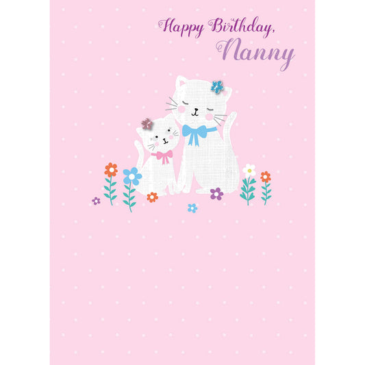 Family Circle Card - Cat & Kitten (Nanny)