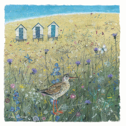 Seaside Charm Card - Sandpiper On The Dunes