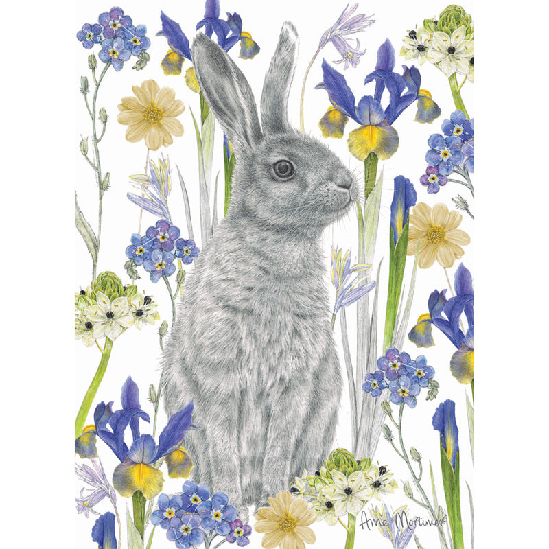 RSPB Card - In the Flowers - Hidden Hare