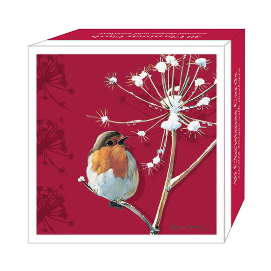 Assorted Christmas Cards - Christmas Robins