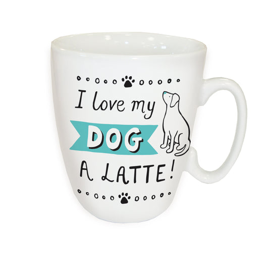Curved Mug - I love My Dog