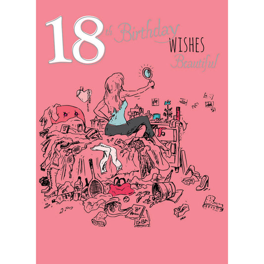 Age To Celebrate Card - 18 Birthday Beautiful