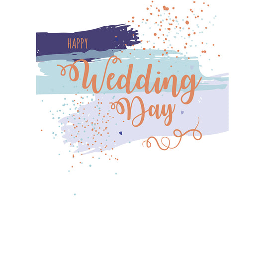 Wedding Card - Brushstroke Wedding Day