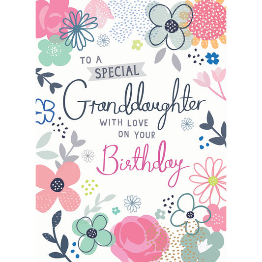 Family Circle Card - Floral (Granddaughter)