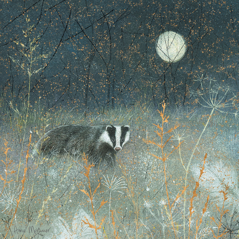 Enchanted Wildlife Card - Badger